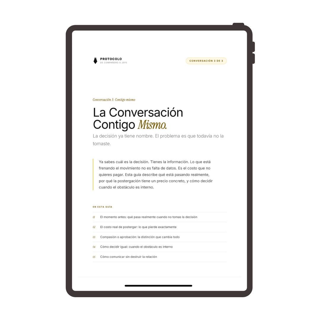 Mockup tablet — La Conversación Contigo Mismo